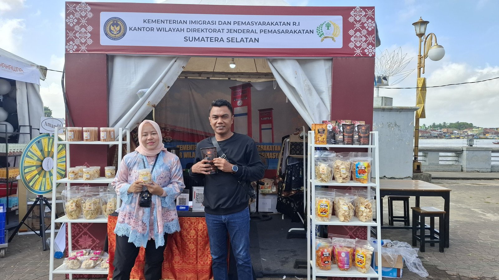 Lapas Perempuan Palembang Tampilkan Produk Hasil Warga Binaan di Moment Sriwijaya Expo 2025