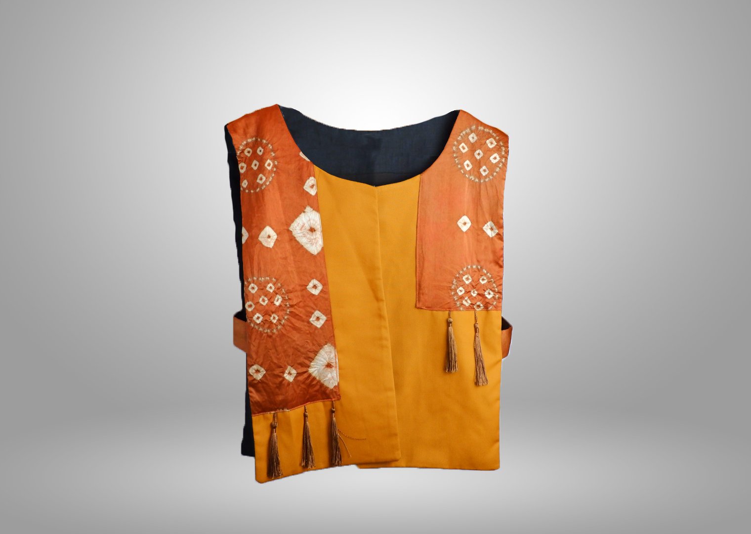 Vest Kombinasi Jumputan Rumbai