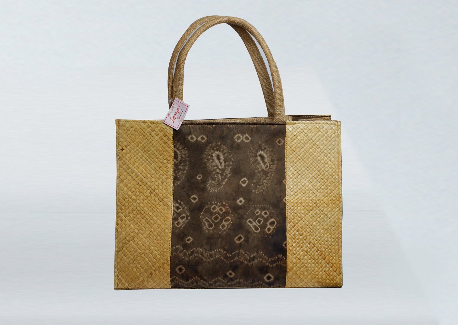 Tas Kombinasi Jumputan, Anyaman dan Goni