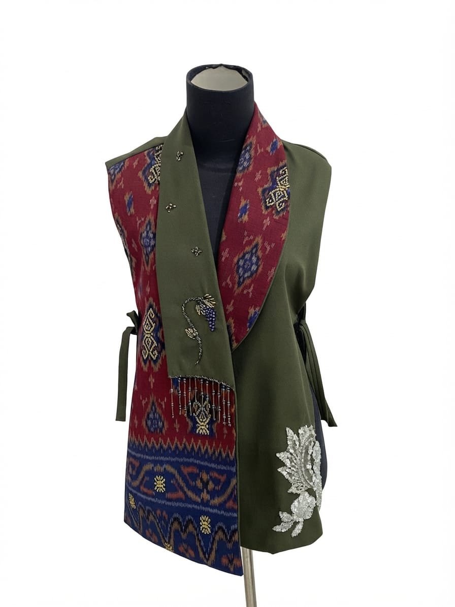 Olivea Tenun Vest